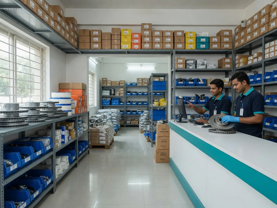Nandi Automobile team and parts warehouse serving customers with expert automotive support